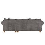 Ecksofa Colares Cord Grau - Longchair davorstehend rechts