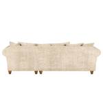 Ecksofa Colares Cord Creme - Longchair davorstehend rechts