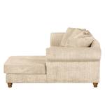 Ecksofa Colares Cord Creme - Longchair davorstehend rechts