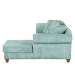 Ecksofa Colares Cord Babyblau - Longchair davorstehend rechts