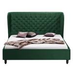 Gestoffeerd bed Monroe fluweel Antiek groen - 140 x 200cm