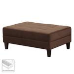 Pouf repose-pieds Elnora Velours - Marron