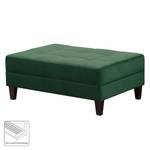 Pouf repose-pieds Elnora Velours - Vert foncé