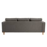 Ecksofa MAISON 2-Sitzer mit Longchair Webstoff - Webstoff Inas: Cubanit - Longchair davorstehend links