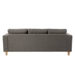 Ecksofa MAISON 2-Sitzer mit Longchair Webstoff - Webstoff Inas: Cubanit - Longchair davorstehend rechts