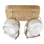 Plafonnier LED Tribe Fer / Chêne massif - Nb d'ampoules : 4