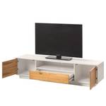 Tv-meubel Boge I knoestig eikenhout/mat wit