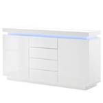 Dressoir Emblaze IV incl. verlichting - hoogglans wit