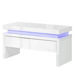 Panca guardaroba Emblaze II illuminazione incl. - - bianco lucido