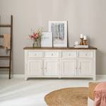 Buffet Balignton II Pin massif - Blanc