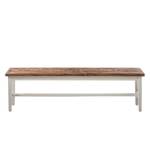 Banc Balignton II Pin massif - Blanc - Largeur : 160 cm