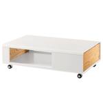 Table basse Boge Blanc mat /Chêne rustique