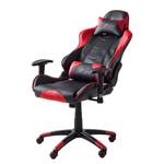 Gamestoel mcRacer II kunstleer/nylon - Zwart/rood