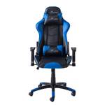 Gamestoel mcRacer II kunstleer/nylon - Zwart/blauw