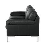 Sofa Parlin (3-Sitzer) Echtleder Schwarz