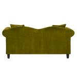 Sofa York (2-Sitzer) Samtstoff Olivgrün - Olivgrün