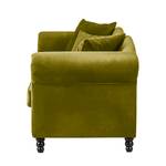 Divano York (3 sedute) Velluto - Tessuto Chepi: verde oliva
