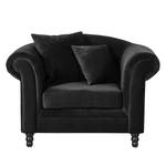 Fauteuil York Velours Anthracite