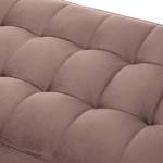 Hockerbank LAONA fluweel - Velours Pauno: Mauve