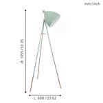 Lampadaire Tripod Dundee II Acier - 1 ampoule - Bleu layette