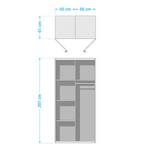 Drehtürenschrank Tollow Kernbuche massiv - Geölt - Breite: 105 cm