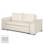 Sofa letto LATINA con bracciolo sloping Tessuto Doran: color crema - Larghezza: 170 cm