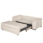 Sofa letto LATINA con bracciolo sloping Tessuto Doran: color crema - Larghezza: 170 cm