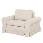 Fauteuil-lit LATINA Country avec housse Tissu - Tissu Doran : Crème - Largeur : 125 cm