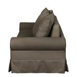 Slaapbank Larmond geweven stof - Taupe - Breedte: 165 cm