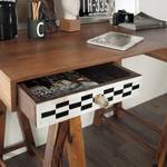 Bureau History deels massief hout