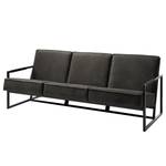 Sofa Rhode (3-Sitzer) Antiklederlook - Basalt