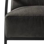 Fauteuil Hoxie Aspect cuir vieilli - Basalte