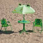 Kindermöbel-Set Froggy (4-teilig) Stahl/Polyester - Grün/Froschmotiv