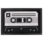 Paillasson Printy Cassette Noir - Matière plastique - 40 x 0.7 x 60 cm