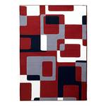 Tapis Retro Rouge / Noir / Gris - 120 x 170 cm