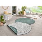 Tapis intérieur/extérieur Bali Fibres synthétiques - Vert vieilli - Diamètre : 140 cm