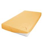 Drap-housse en jersey fin Mako Rioux 100 x 200 cm 140 - 160 x 200 cm - Jaune melon - 140 x 200 cm