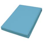 Mako-Feinjersey-Spannbetttuch Rioux Matt Hellblau - Matt Hellblau - 180 x 200 cm