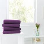 Drap-housse en peluche Sotta Coton / Polyester - Mauve - 140 x 200 cm