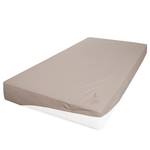 Drap-housse en peluche Sotta Coton / Polyester - Taupe - 140 x 200 cm