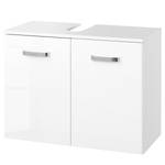 Meuble sous lavabo Zeehan II Blanc 70 cm - Blanc brillant / Blanc - Largeur : 70 cm