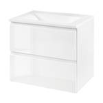 Meuble avec vasque Cardiff blanc - Largeur : 60 cm