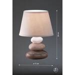 Lampe de bureau Pibe Céramique - Marron / Crème