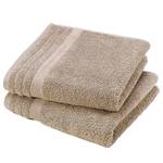 Handtuch Tom Tailor Sand - 50 x 100 cm (2er Set)