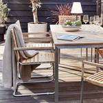 Table et chaises de jardin TEAKLINE 7A Teck massif / Acier inoxydable