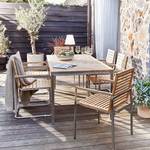 Table et chaises de jardin TEAKLINE 9A Teck massif / Acier inoxydable