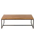 Tavolino da salotto Woodson I legno massello di acacia / ferro - Acacia Marrone chiaro