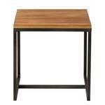 Table d’appoint Woodson Acacia massif / Fer - Acacia Marron clair