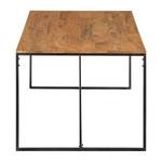 Eettafel Woodson massief acaciahout/ijzer - Acaciahouten Lichtbruin - Breedte: 160 cm