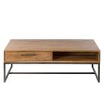 Table basse WOODSON avec tiroirs Acacia massif / Fer - Acacia Marron clair